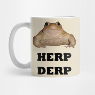 Herp Derp Cute Toad Vector Mug